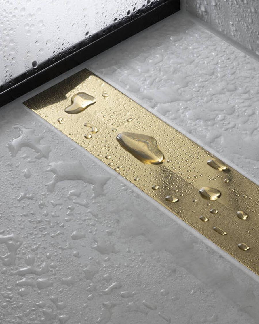 Hansgrohe tuš kanalica Raindrain Flex, 90 cm, polished gold optic