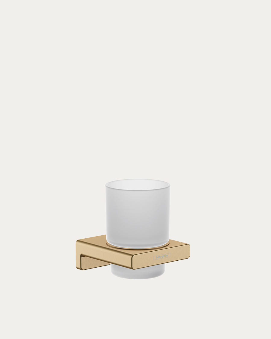 Hansgrohe čaša zidna AddStoris, brushed bronze