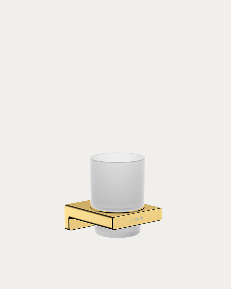 Hansgrohe čaša zidna AddStoris, polished gold optic