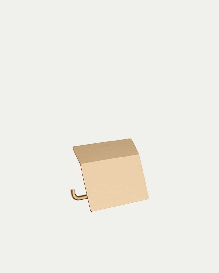 Hansgrohe držač toaletnog papira sa poklopcem AddStoris, brushed bronze