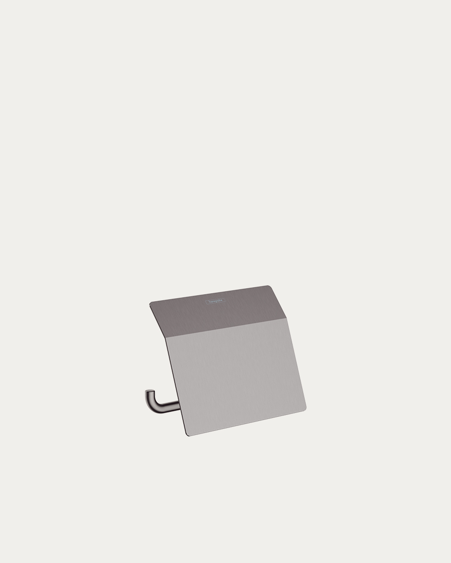 Hansgrohe držač toaletnog papira sa poklopcem AddStoris, brushed black chrome