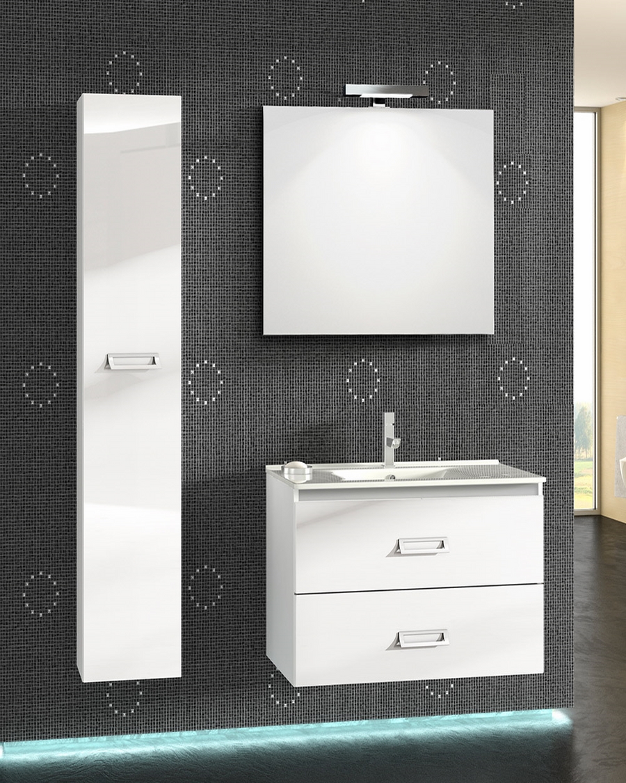 Idealaqua Idea Beauty 91 cm, kupaonski set s ogledalom i rasvjetom