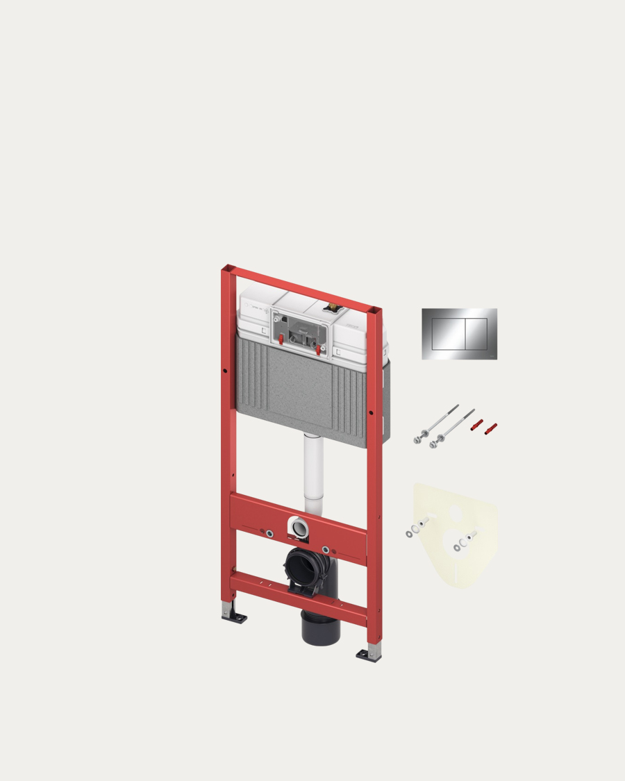 TECEbase podžbukni vodokotlić, sa TECEnow krom tipkom