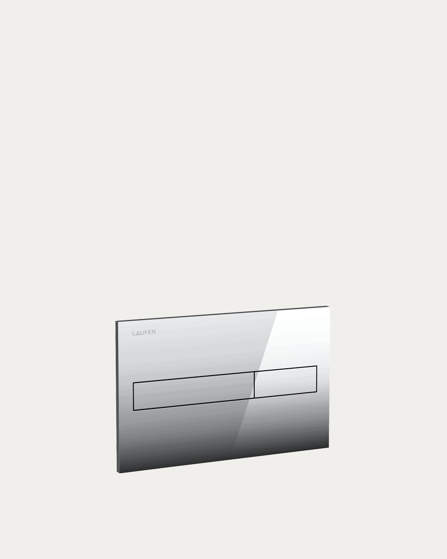 Laufen tipka AW1, mat krom