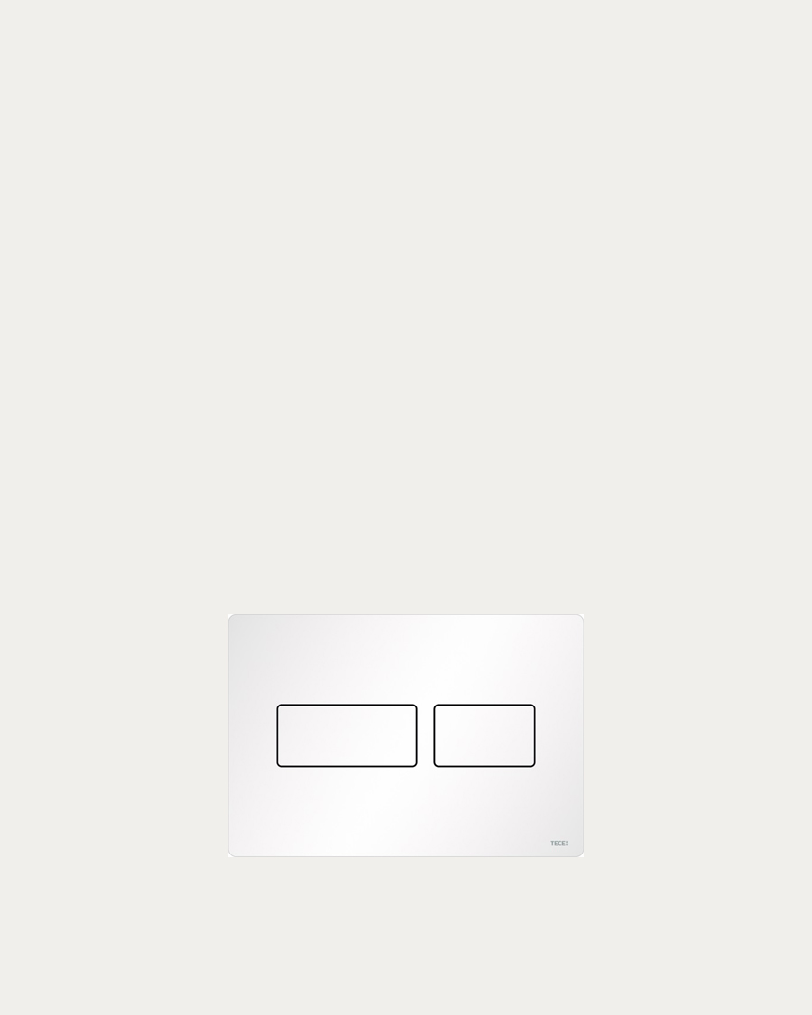 Tipka za vodokotlić TECEsolid, metalna, mat bijela