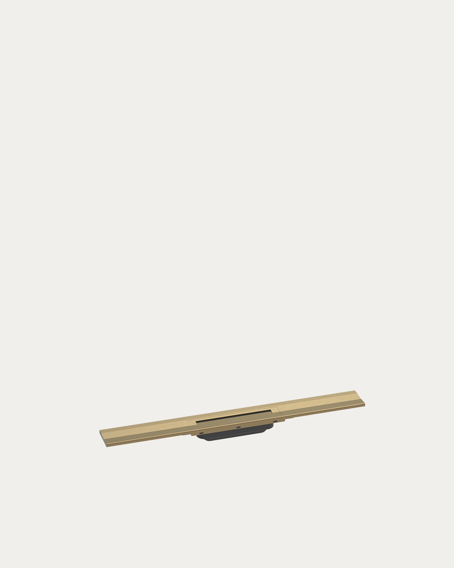 Hansgrohe tuš kanalica uz zid Raindrain Flex, 70 cm, brushed bronze