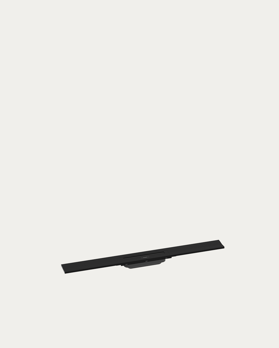 Hansgrohe tuš kanalica uz zid Raindrain Flex, 80 cm, mat crna