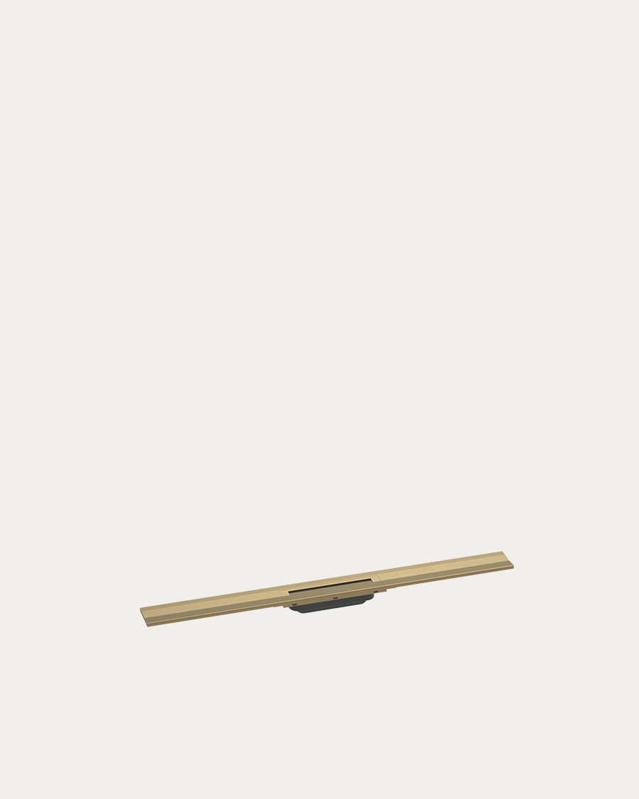 Hansgrohe tuš kanalica uz zid Raindrain Flex, 90 cm, brushed bronze