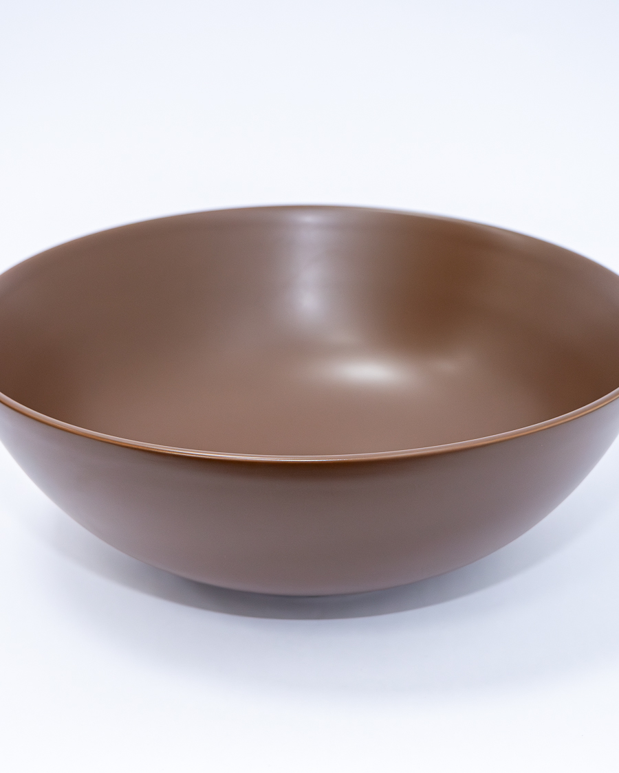 Idealaqua umivaonik nadgradni na ploču HK Round 41,5, smeđi, sa gornjim dijelom sifona