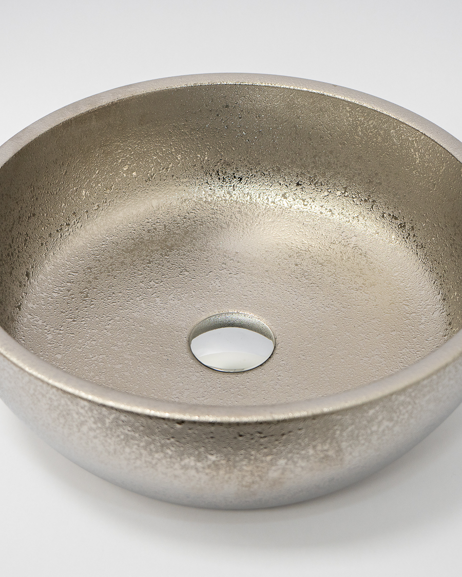 Idealaqua umivaonik nadgradni na ploču HK Kairo 41, srebrni, sa gornjim dijelom sifona