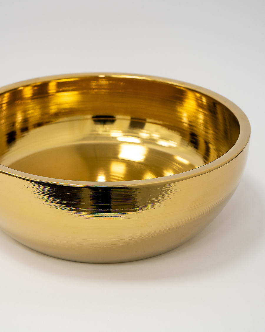 Idealaqua umivaonik nadgradni na ploču HK Kardano 41, sjaj zlatni, sa gornjim dijelom sifona