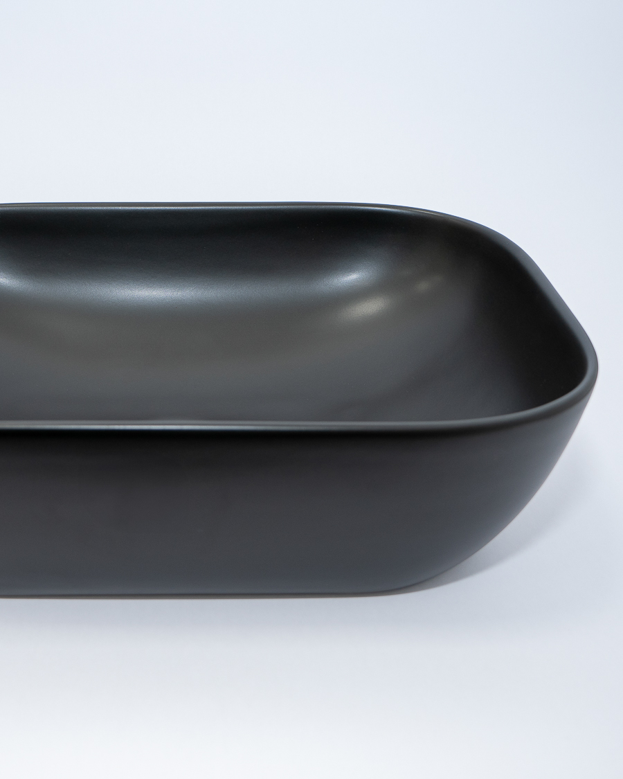 Idealaqua umivaonik nadgradni na ploču HK Square 45,5, crni