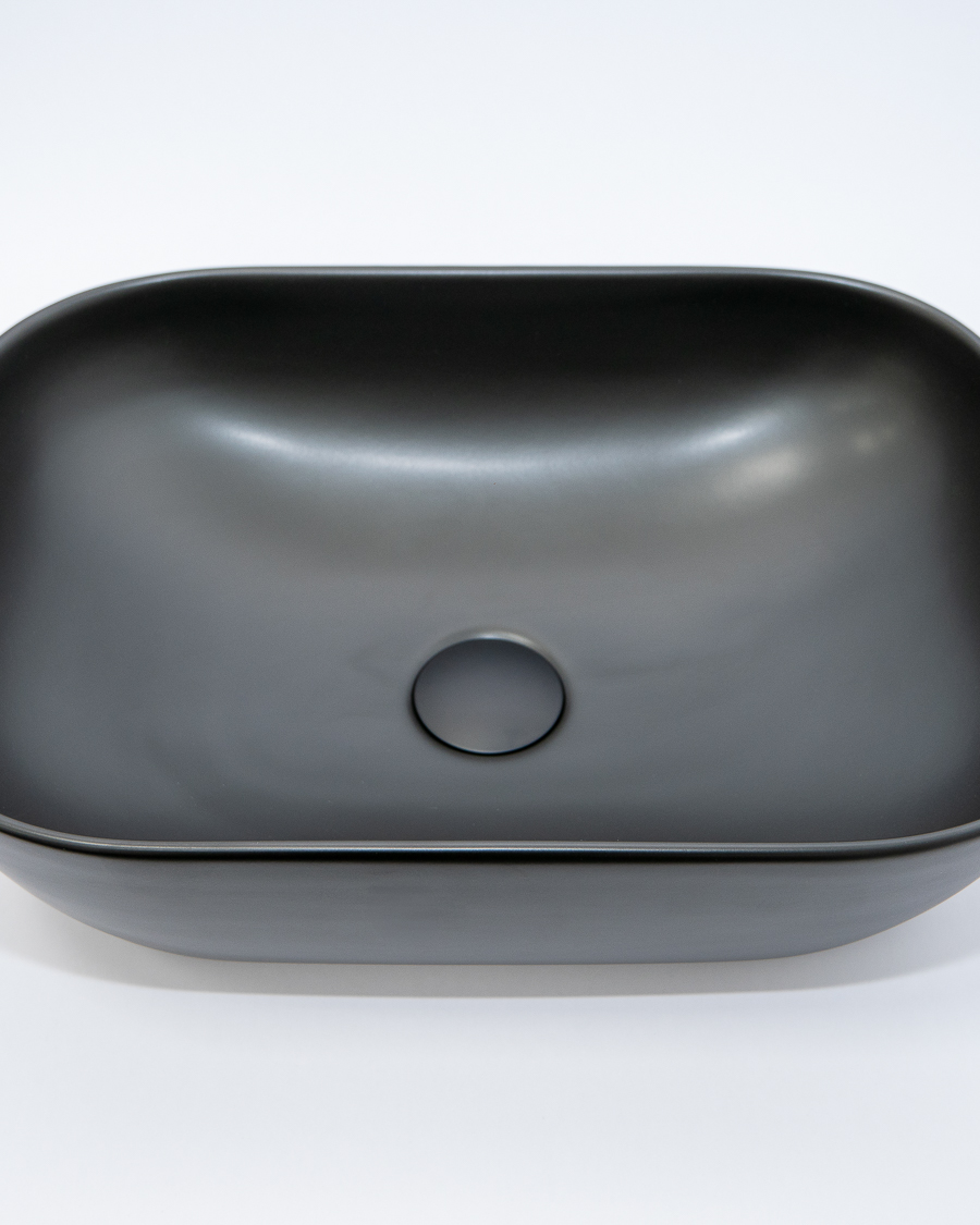 Idealaqua umivaonik nadgradni na ploču HK Square 45,5, crni