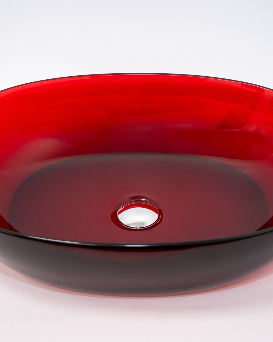 Idealaqua umivaonik nadgradni na ploču PE Resin, 60, crveni