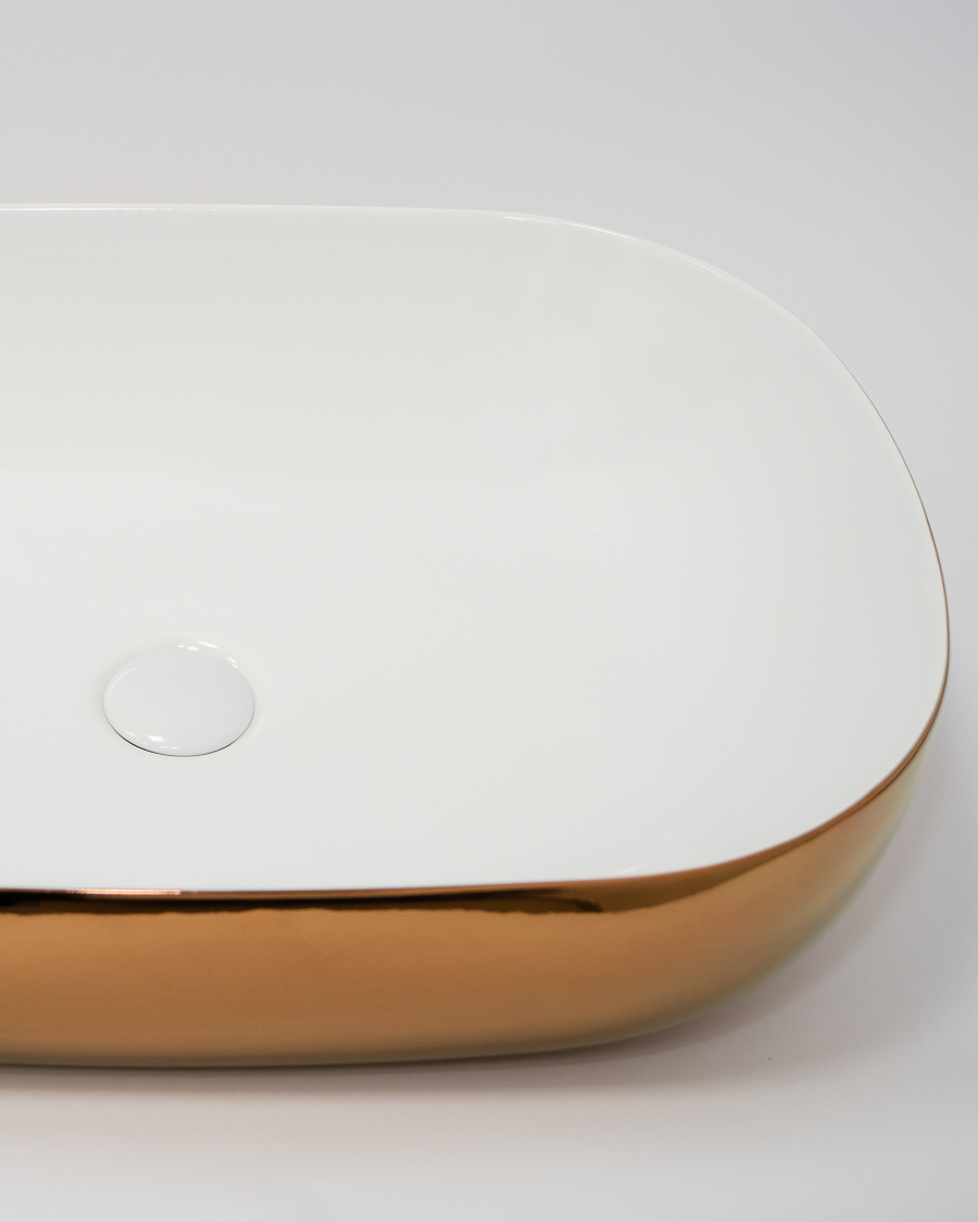 Azzurra umivaonik nadgradni na ploču Elegance Zip 60, rose gold