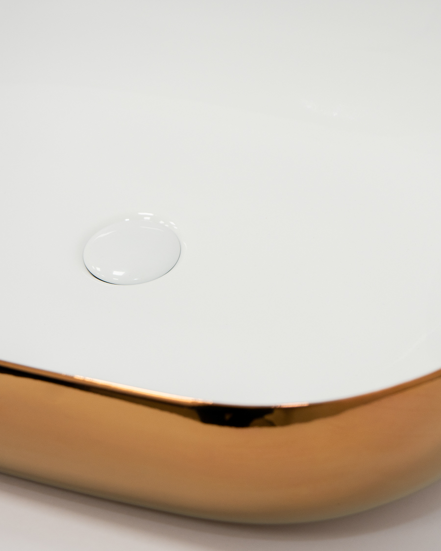 Azzurra umivaonik nadgradni na ploču Elegance Zip 60, rose gold