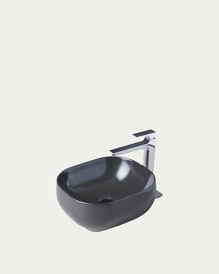 Idealaqua umivaonik nadgradni na ploču 42, crni