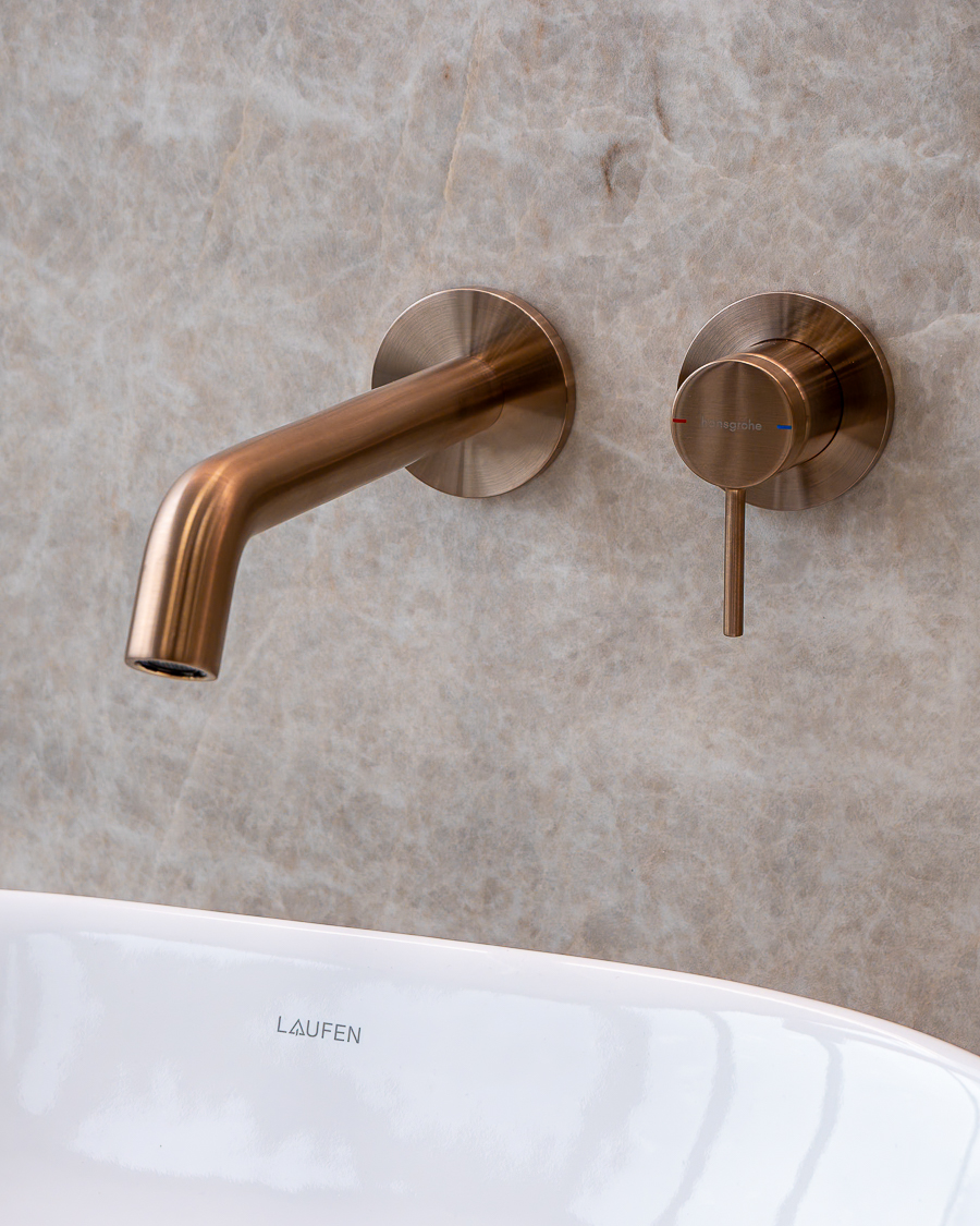 Hansgrohe Tecturis S podžbukna miješalica za umivaonik, 22,5 cm, brushed bronze