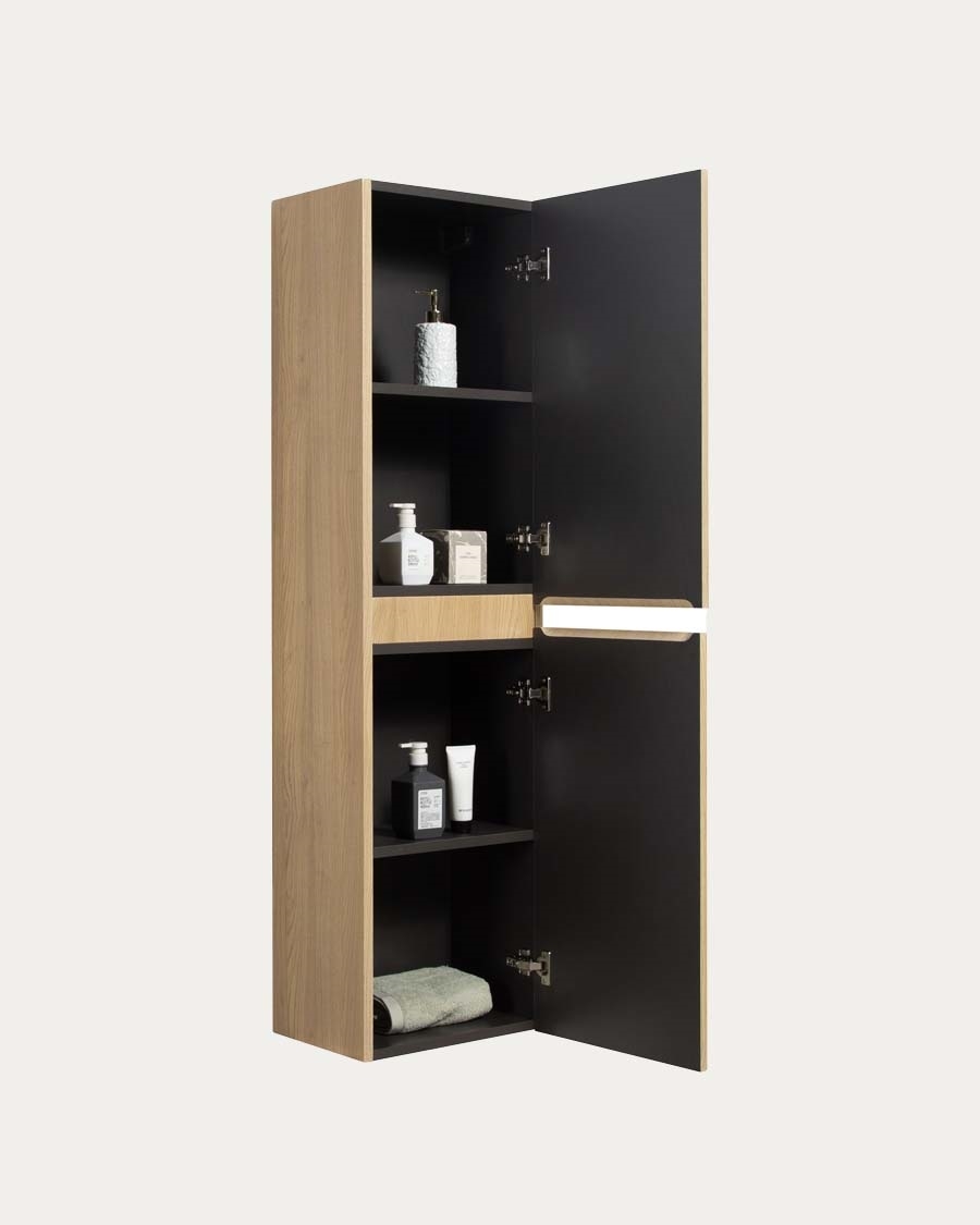 Idealaqua Liner viseći ormarić , oak