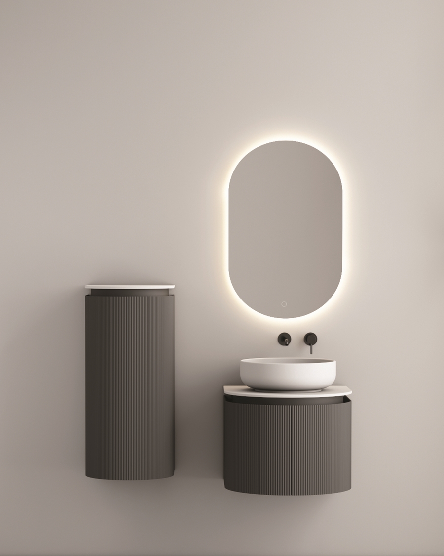 Idealaqua R Metis viseći ormarić, sivi