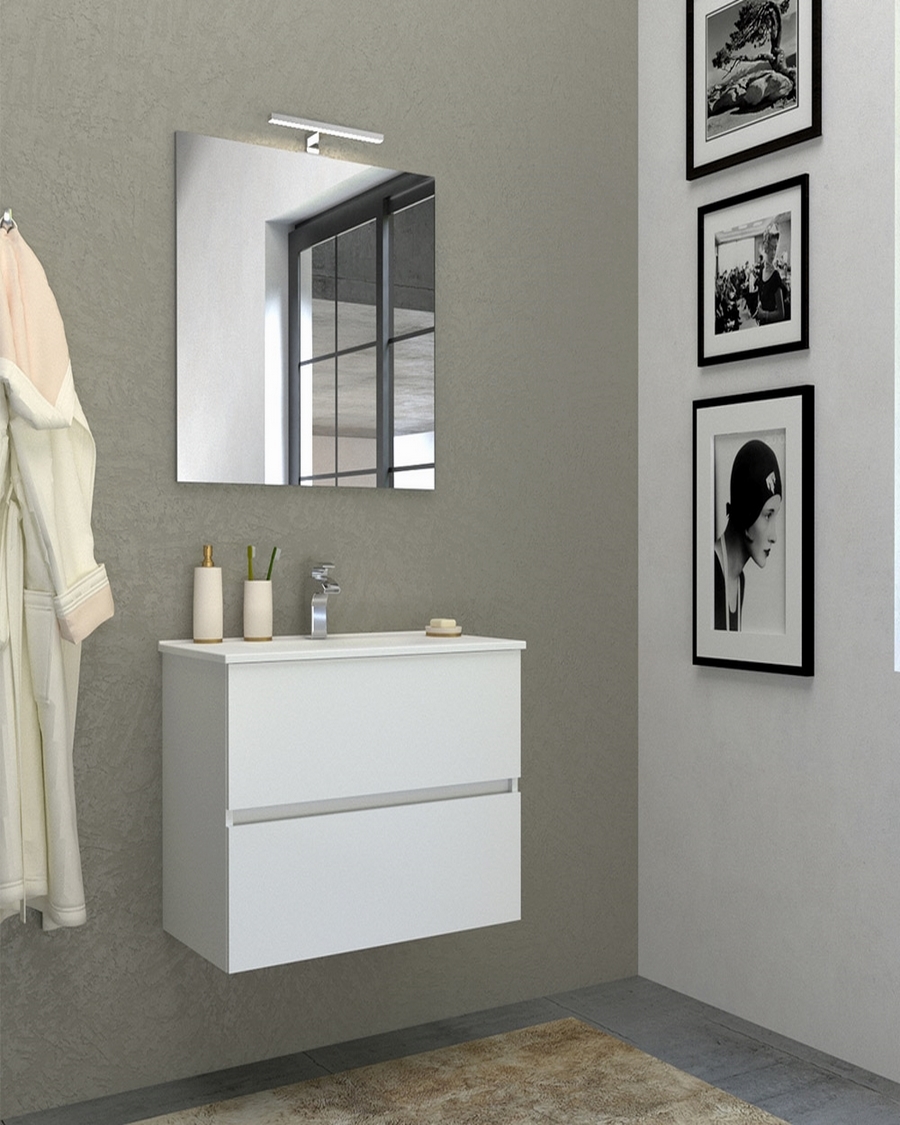 Idealaqua Idea Lory  61 cm kupaonski set s ogledalom i rasvjetom