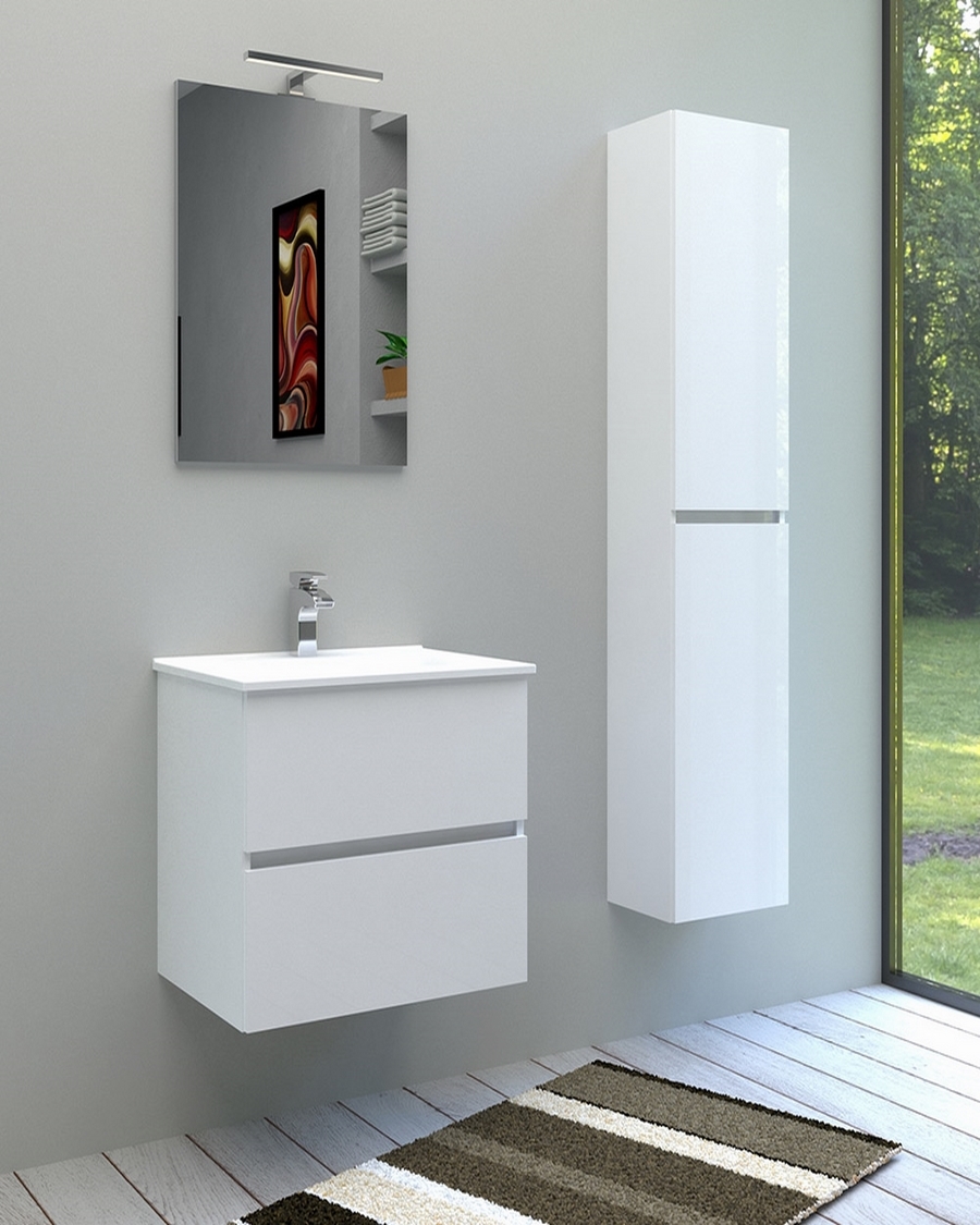 Idealaqua Idea Lory  76 cm kupaonski set s ogledalom, ormarićem i rasvjetom