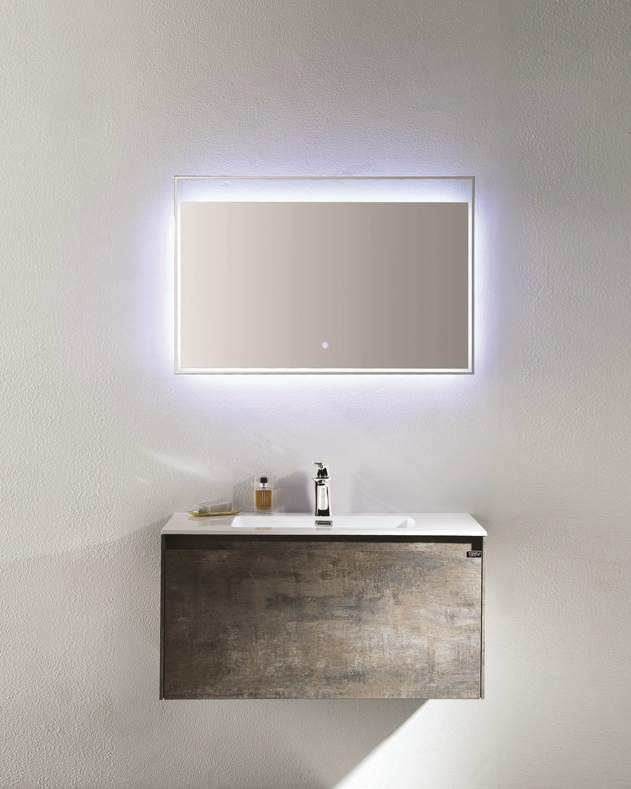 Idealaqua Slim 750 ormarić s umivaonikom, sivi