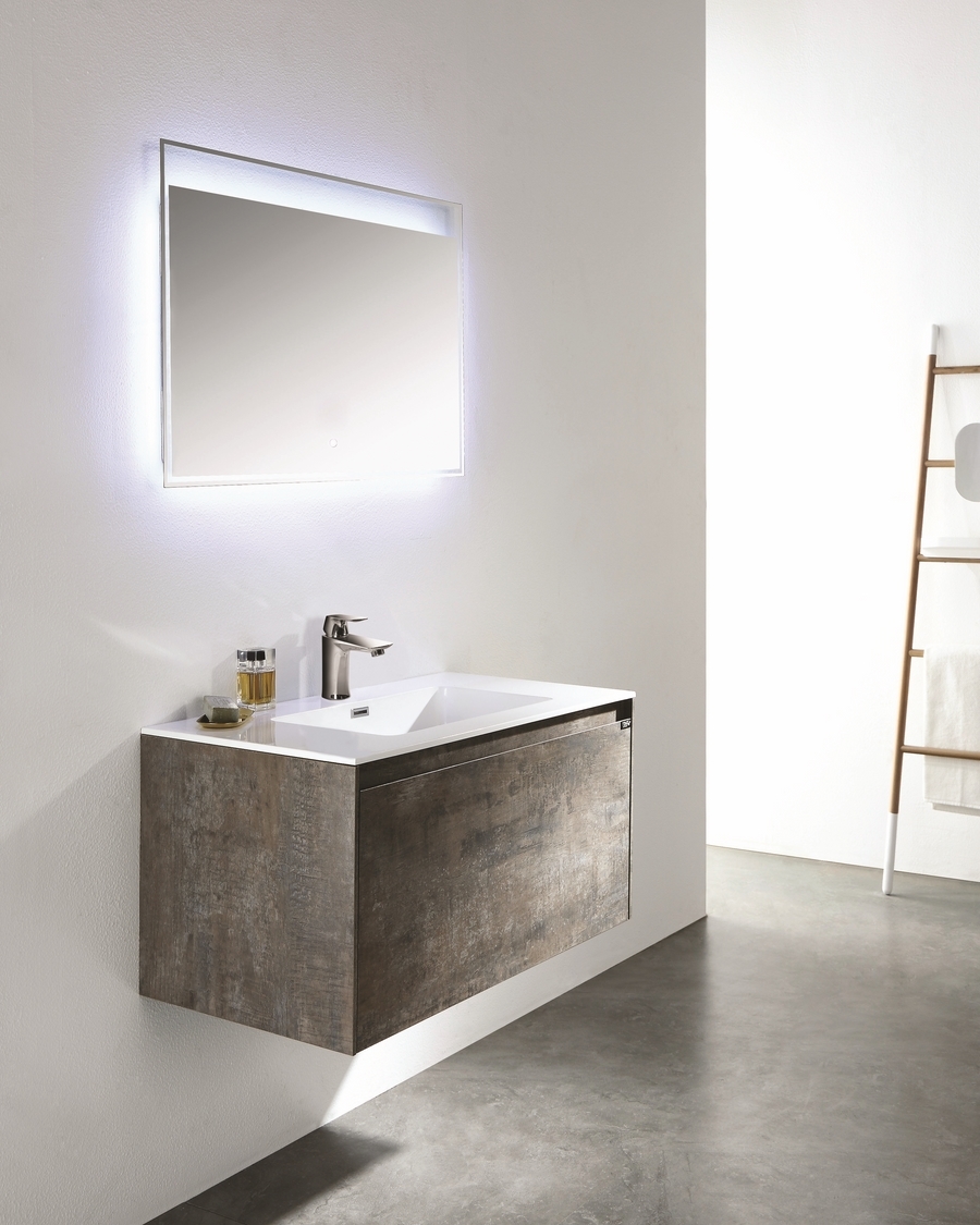 Idealaqua Slim 750 ormarić s umivaonikom, sivi