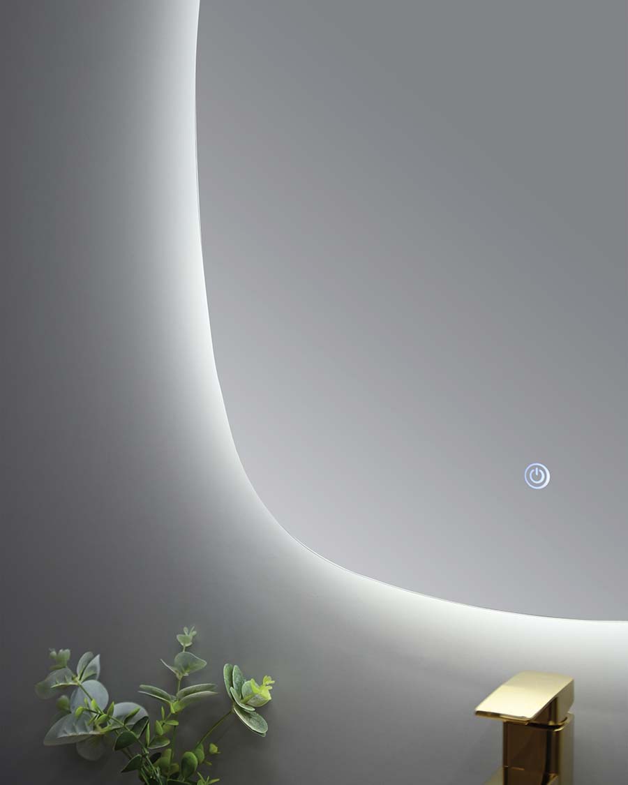 Idealaqua ogledalo s LED rasvjetom, 60×80 cm