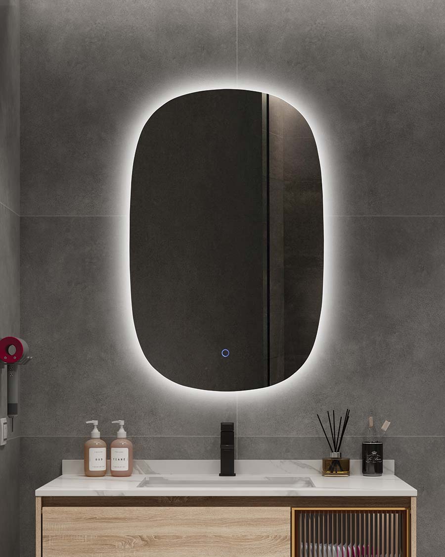 Idealaqua ogledalo s LED rasvjetom, 52×80 cm