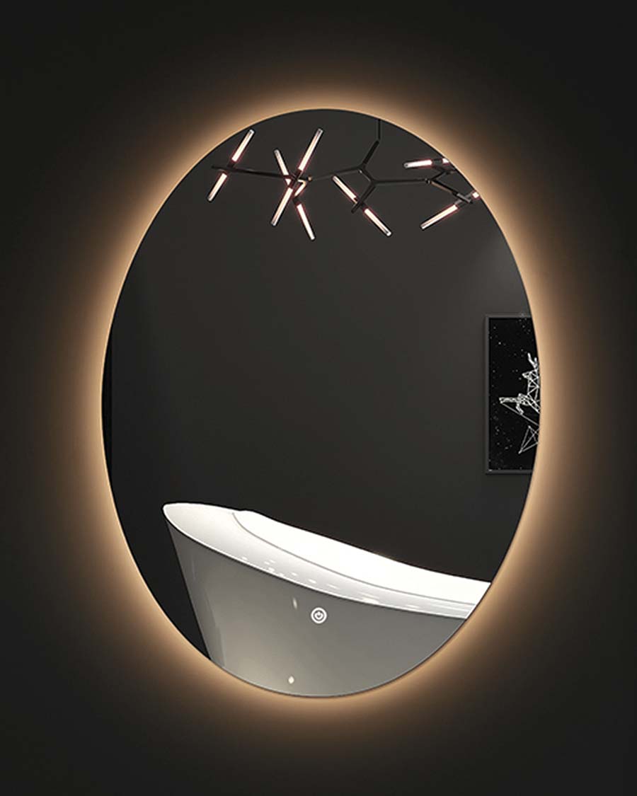 Idealaqua ogledalo s LED rasvjetom, 60×80 cm