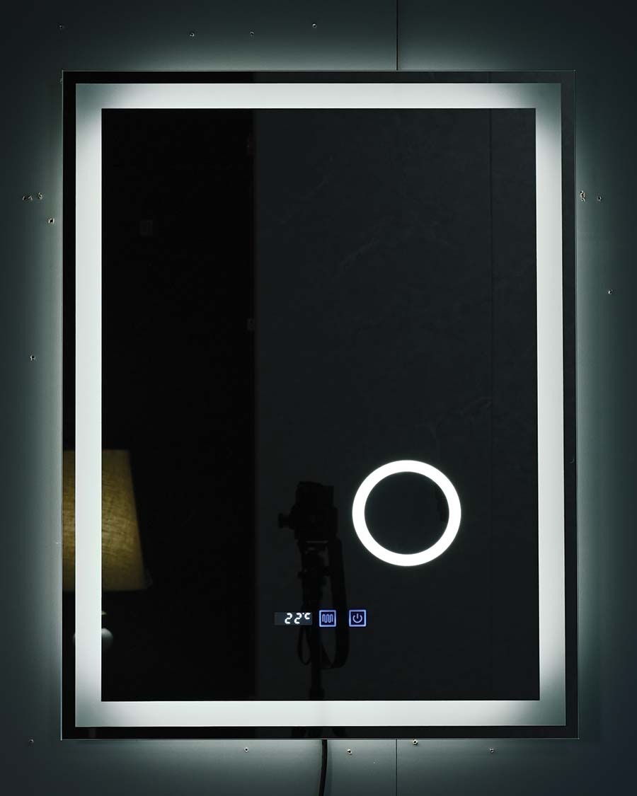 Idealaqua ogledalo s LED rasvjetom, 60×80 cm