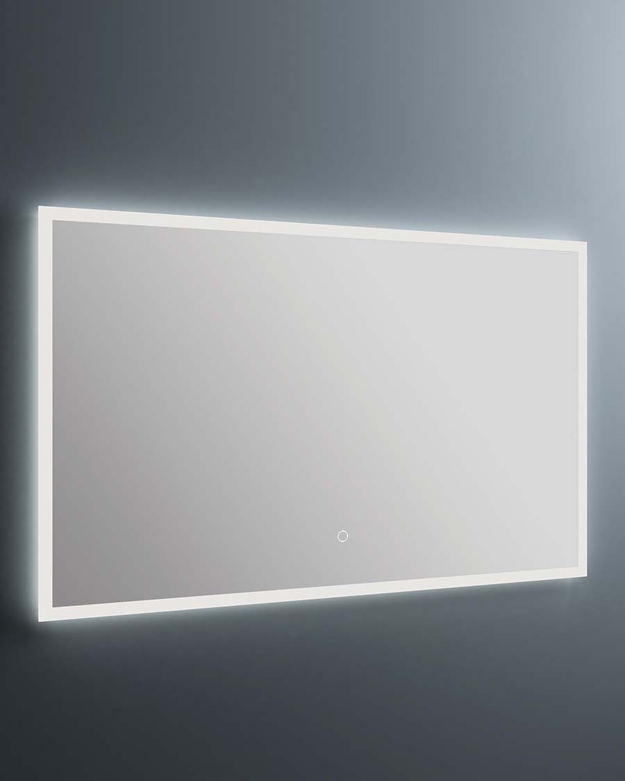 Idealaqua ogledalo s LED rasvjetom R, 80×60 cm