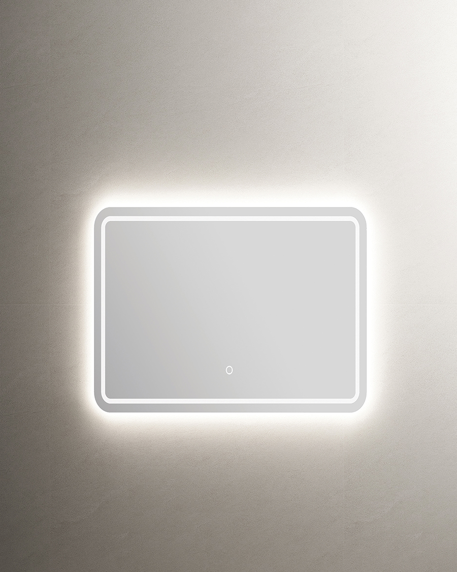 Idealaqua ogledalo s LED rasvjetom R, 40×80 cm