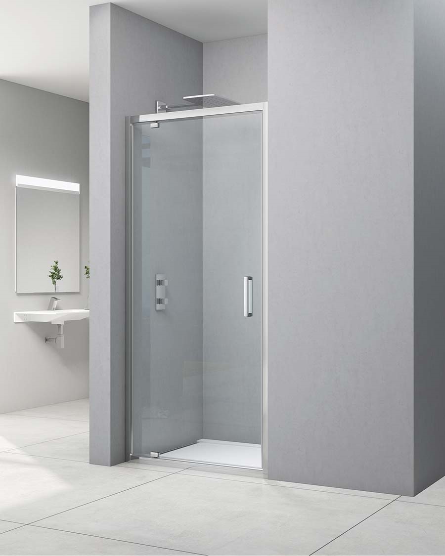 Idealaqua tuš vrata NDZ, 80 cm, jednokrilna, krom\prozirno