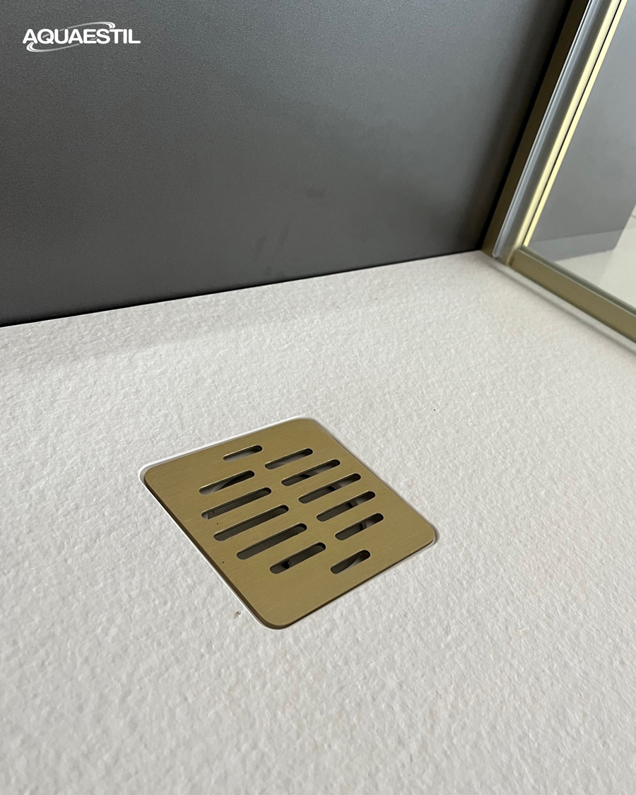 Aquaestil tuš kada kvadratna Stone, 80×80 cm