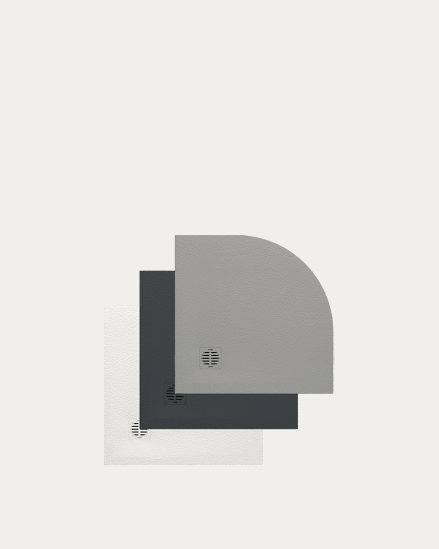 Aquaestil tuš kada polukružna Stone, 80×80 cm, cement