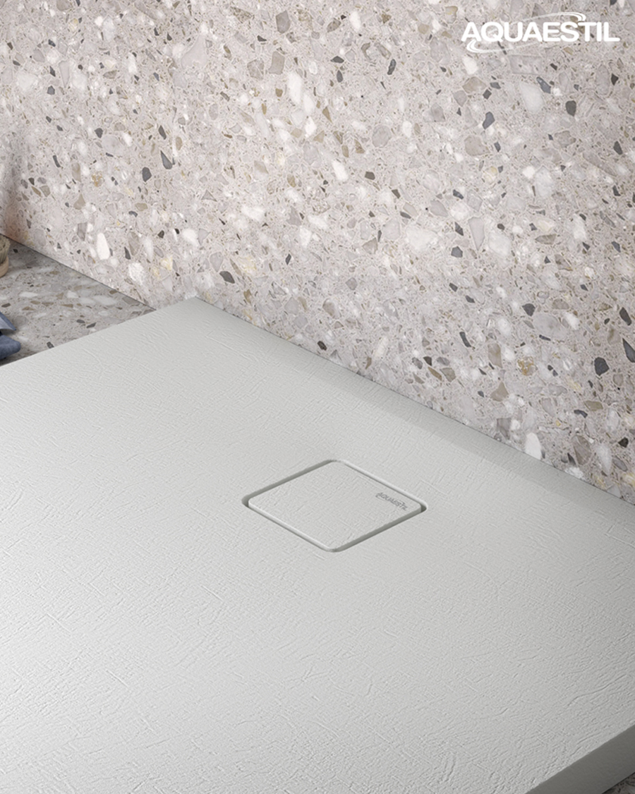 Aquaestil tuš kada pravokutna Stone Deluxe, 90×70 cm