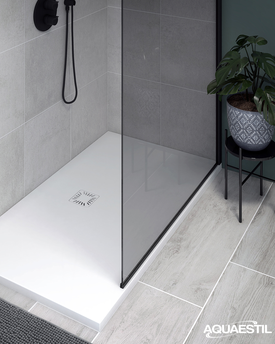 Aquaestil tuš kada kvadratna Tempo Deluxe, 90×90 cm