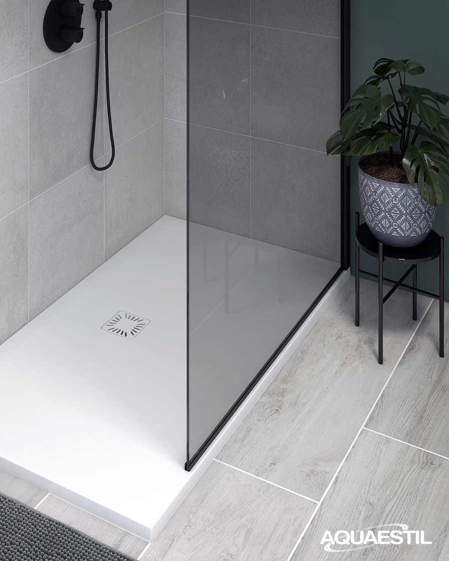 Aquaestil tuš kada kvadratna Tempo Deluxe, 80×80 cm