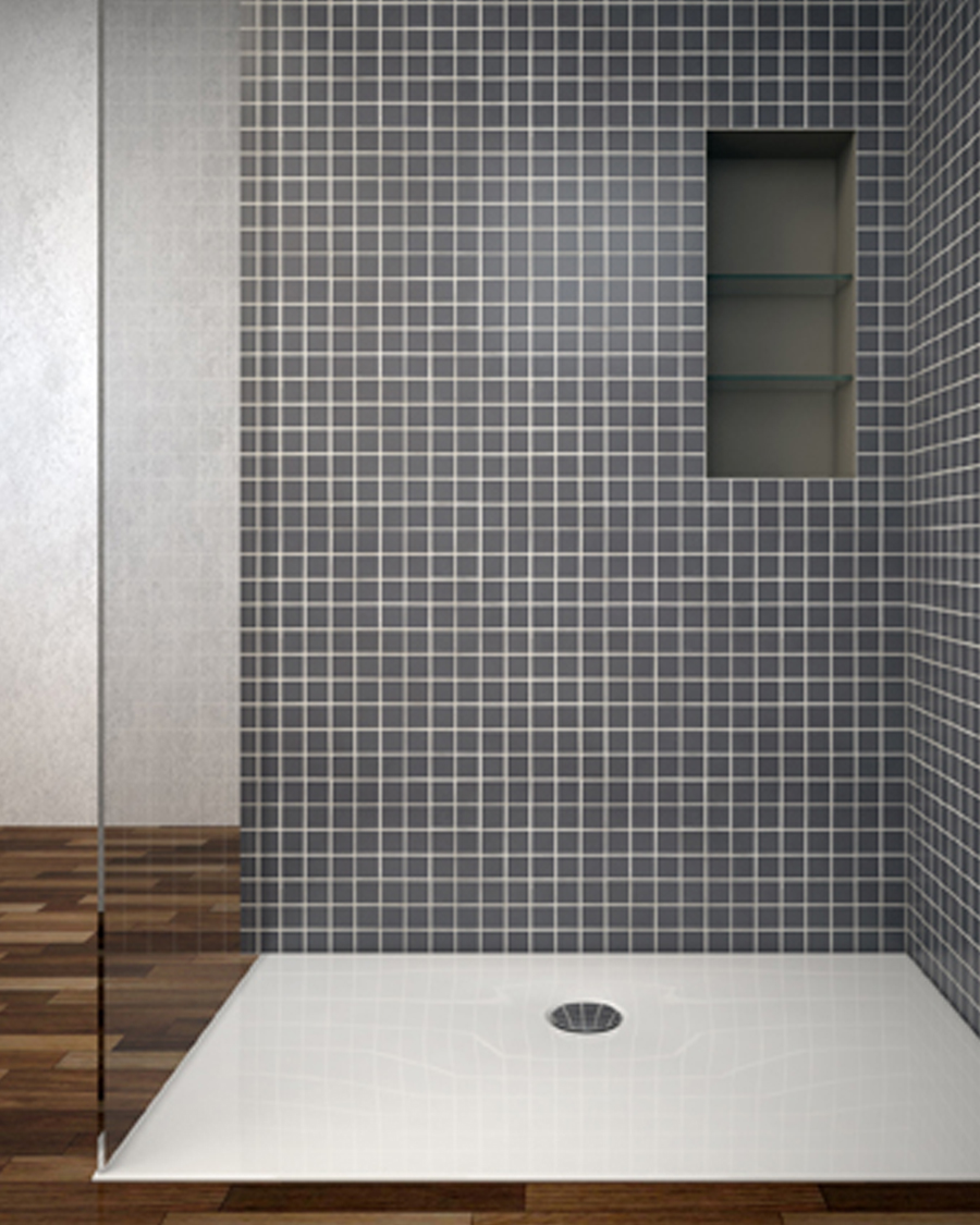 Aquaestil tuš kada pravokutna Tempo, 120×80 cm