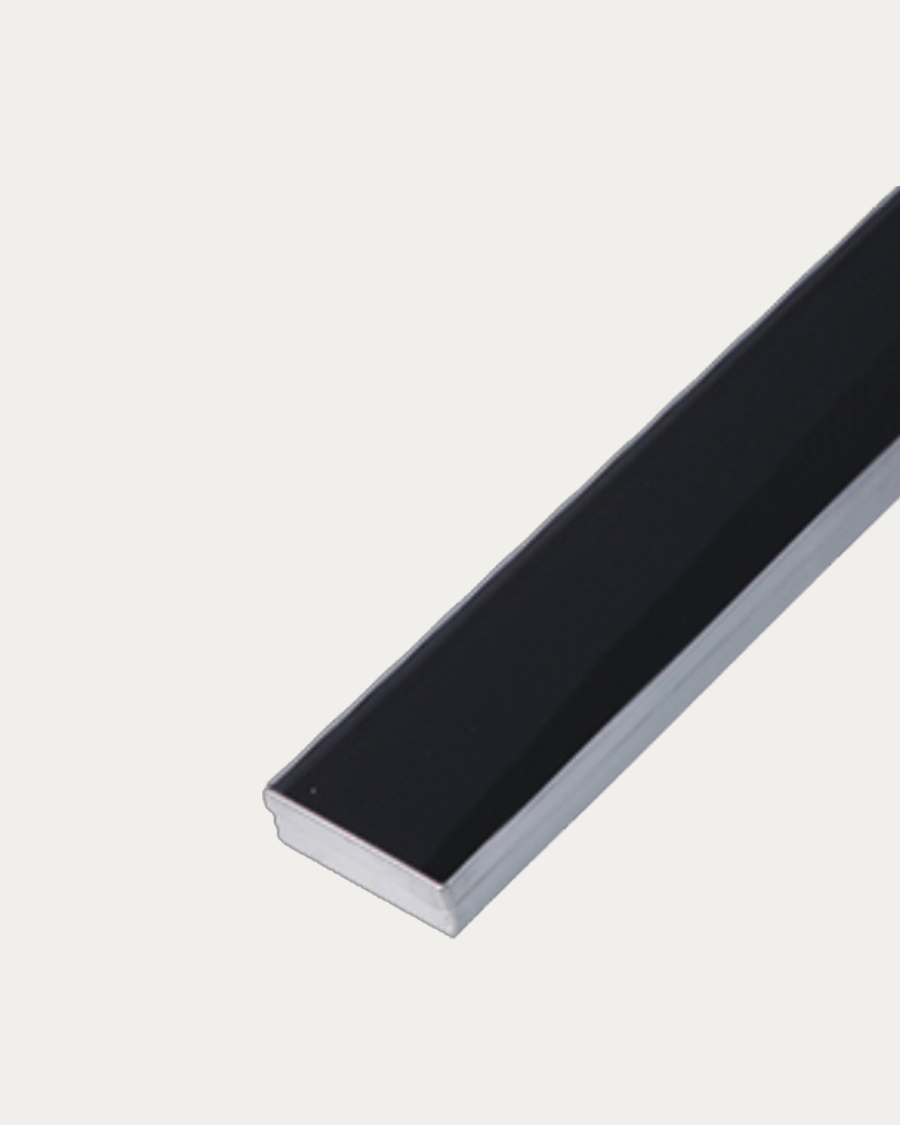 Idealaqua tuš kanalica-rešetka crno staklo, 90 cm