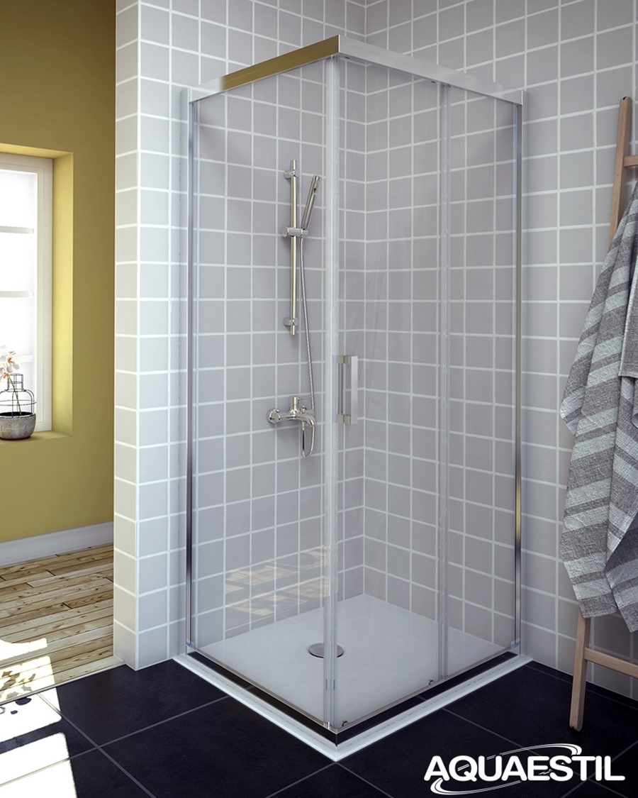 Aquaestil tuš stranica za kabinu Savana D+W, 80 cm, krom/prozirno