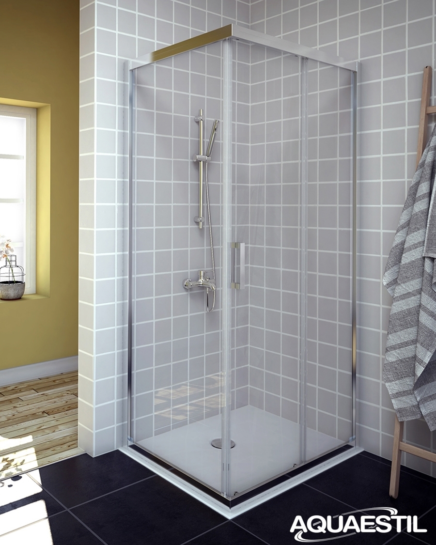 Aquaestil tuš stranica za kabinu Savana D+W, 90 cm, krom/prozirno