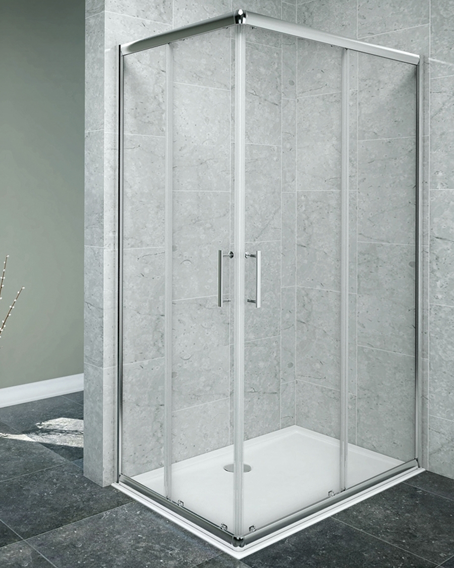 Aquaestil tuš kabina kvadratna Laguna II, 80 cm, krom/prozirno