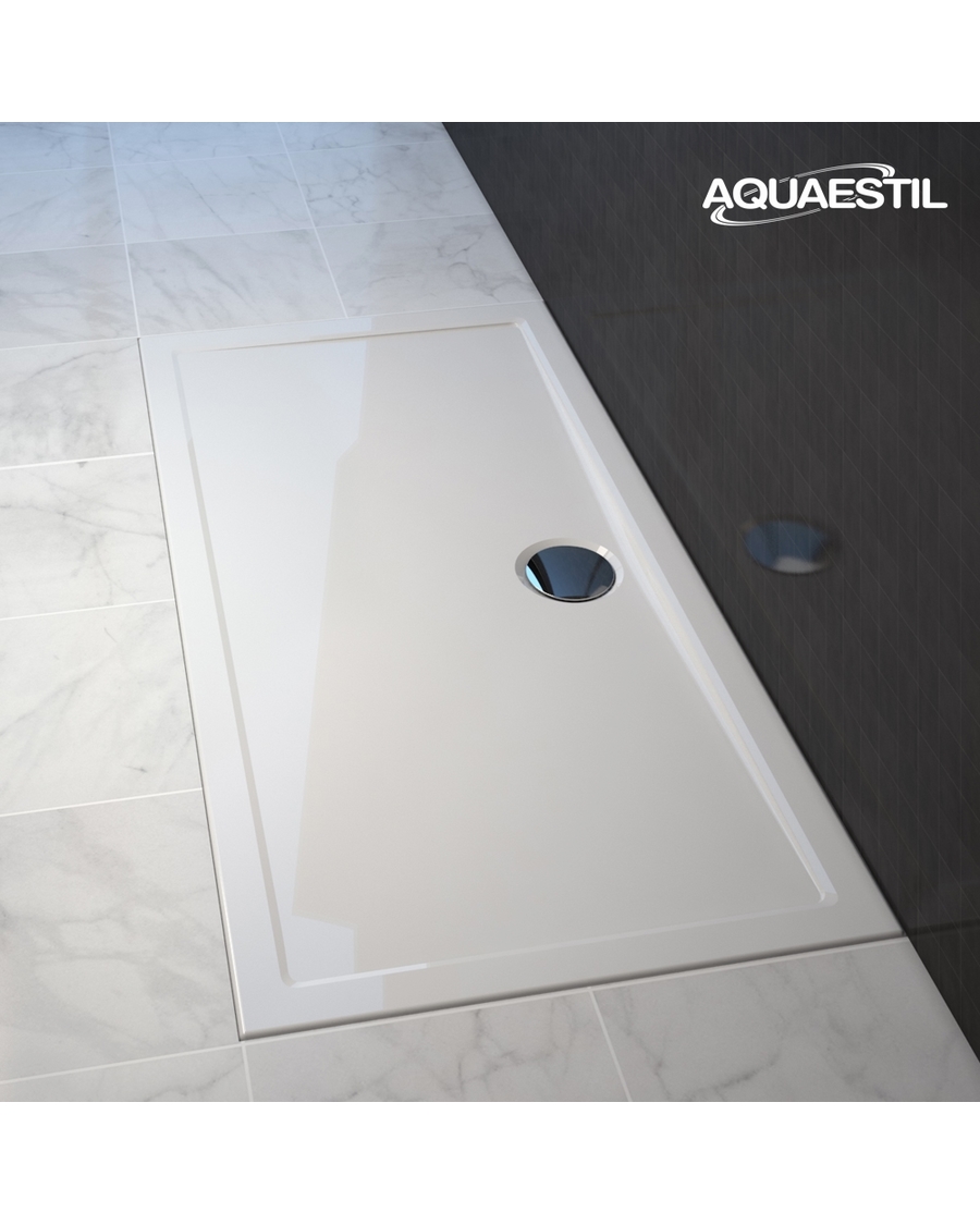 Aquaestil tuš kada pravokutna Teso, 140x80 cm