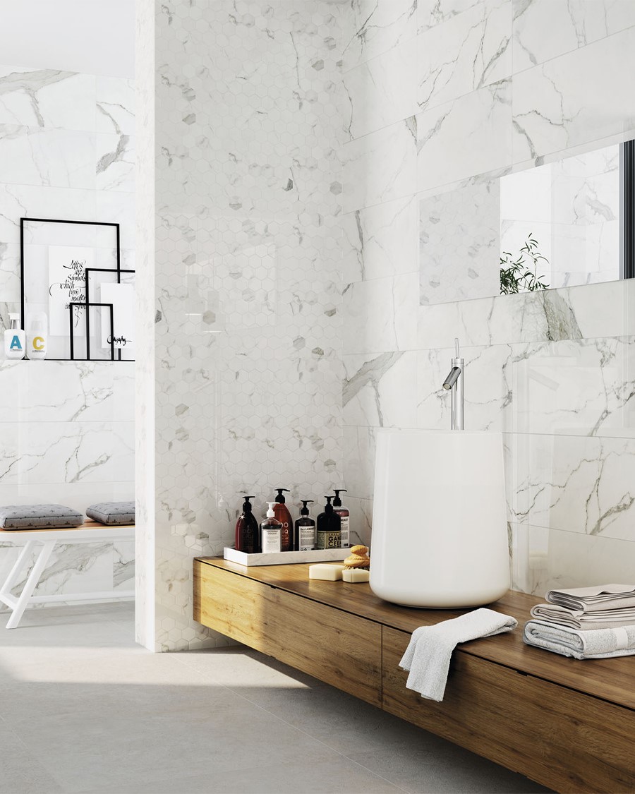 Pločica Cifre Statuario Brillo PB 30×90 cm