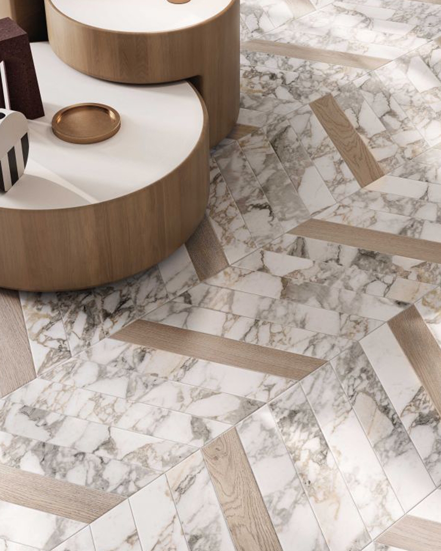 Pločica Flaviker Four Seasons Biscuit Natural Chevron 7,5×40,7 cm