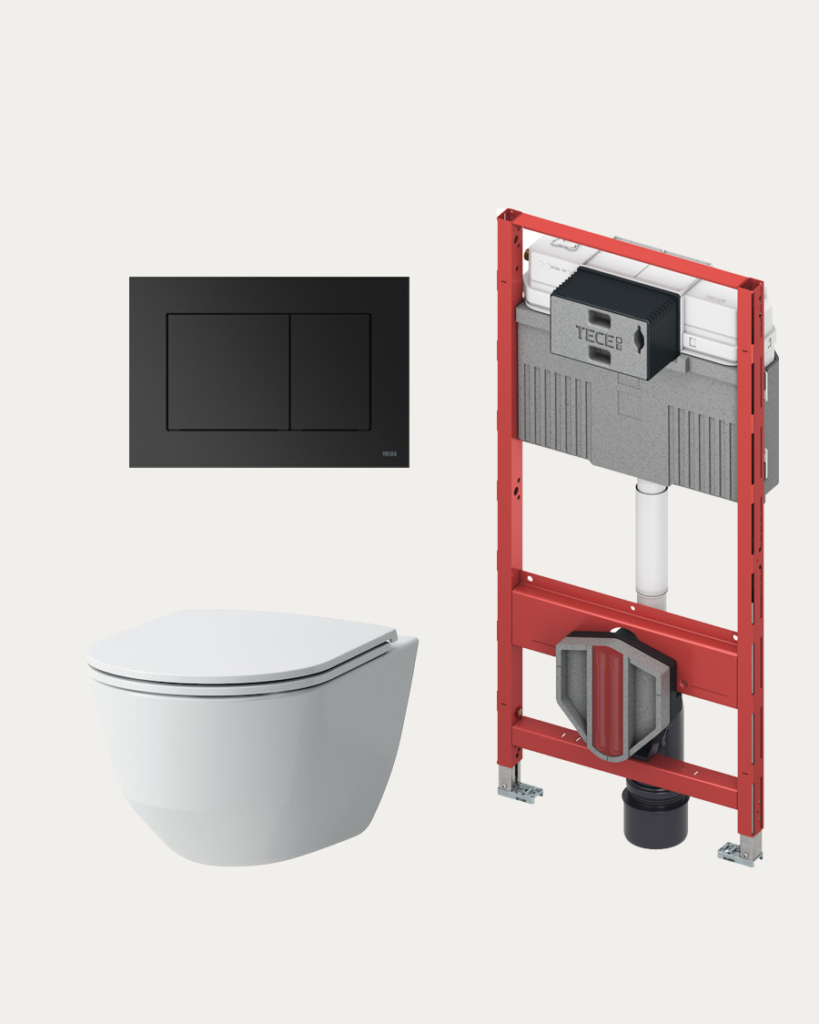 TECE sanitarni paket Knidos+TECEnow, crna