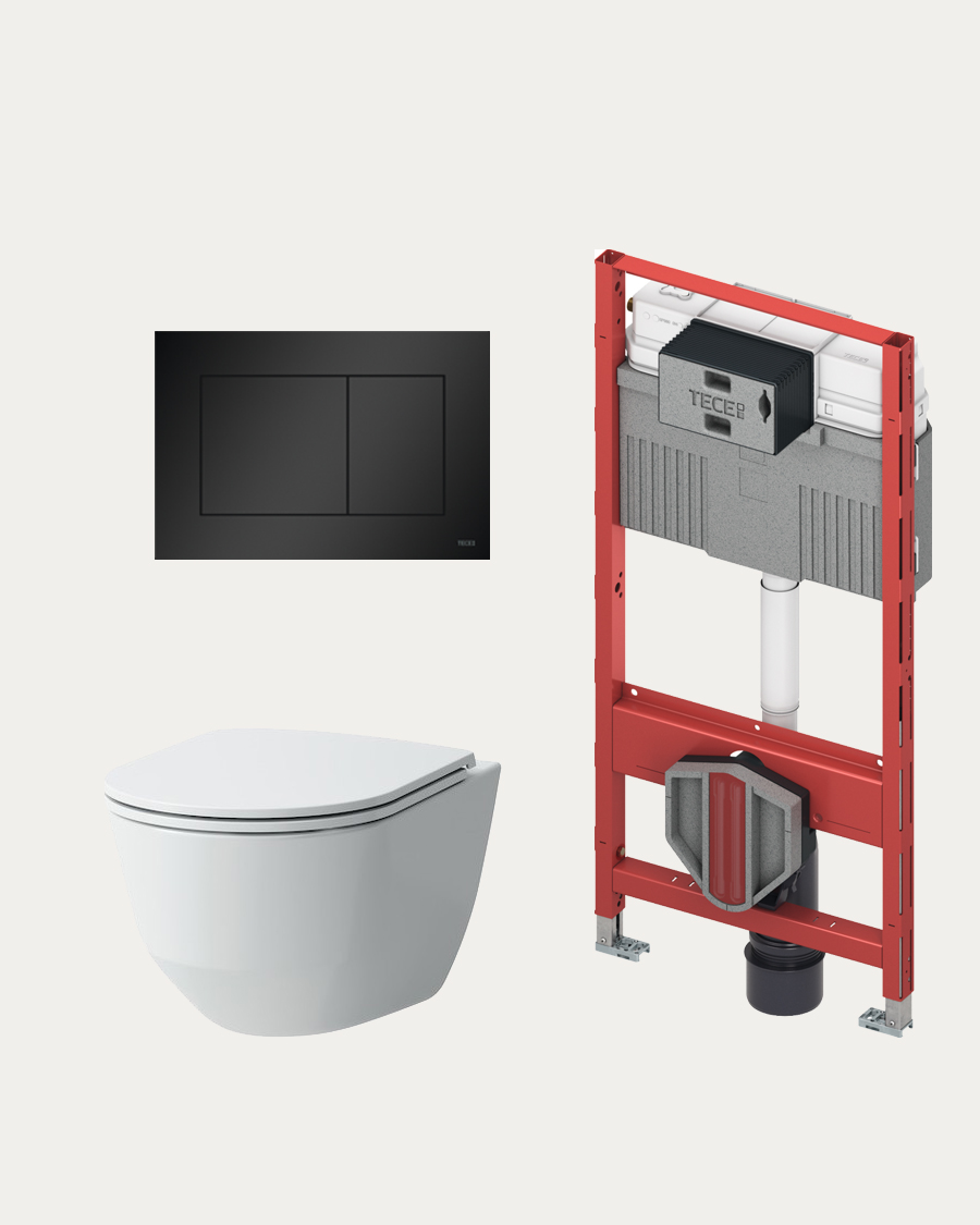 TECE sanitarni paket Knidos+TECEnow, antracit